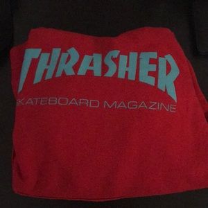 red thrasher hoodie